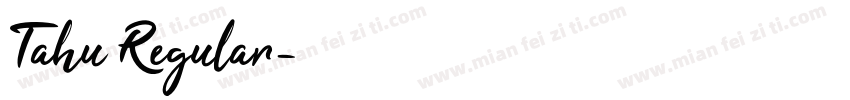Tahu Regular字体转换